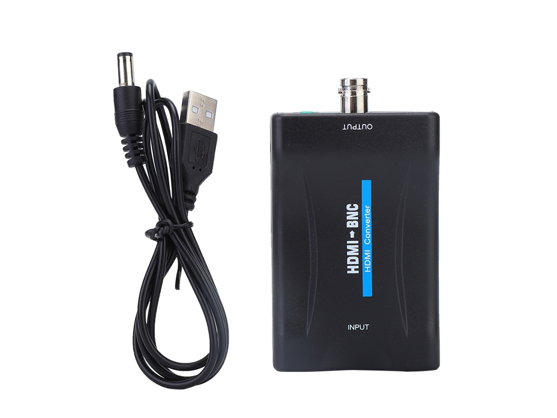 Conversor De Vídeo Hdmi Para Bnc Com Suporte A Áudio Ntsc Pal 480i 576i Aquaforge