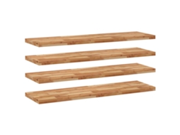 Floating Shelf, Floating Shelves Vidaxl Marrom Madeira De Acácia (140 X 40 X 4 Cm)