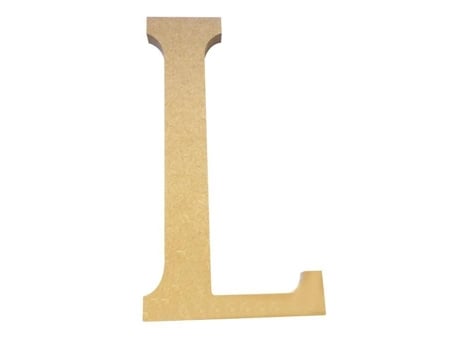 Letra L Mdf - Altura 220 mm