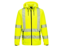 Sweatshirt Com Capuz De Alta Visibilidade Kx3 Sport Com Zíper Amarillo / Xl