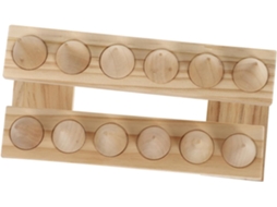 Suporte De Madeira Maciça Para Anéis, Suporte Decorativo Estável E Organizador Elegante Para
