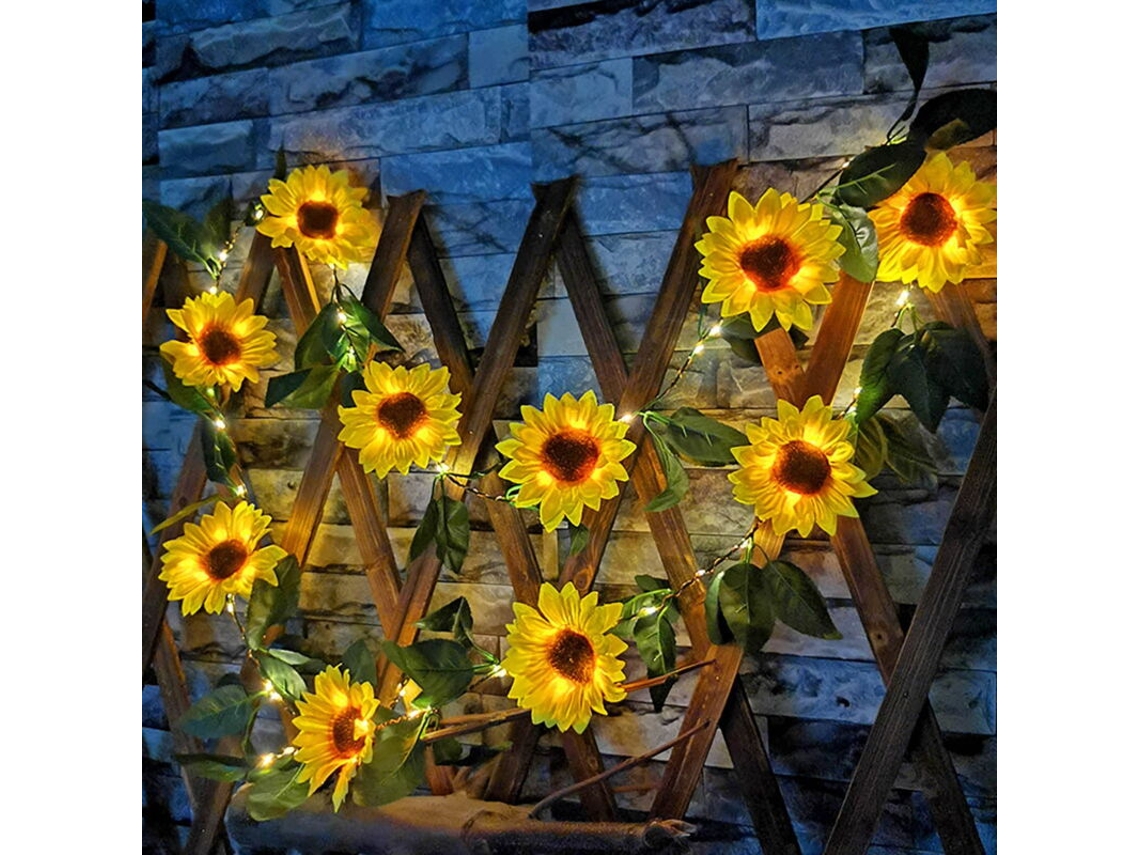 Cordão de Luzes Solares, 10m, para Jardim, com Iluminação Led, com Instalação Simples, para Uso Decorativo Externo AQUAFORGE