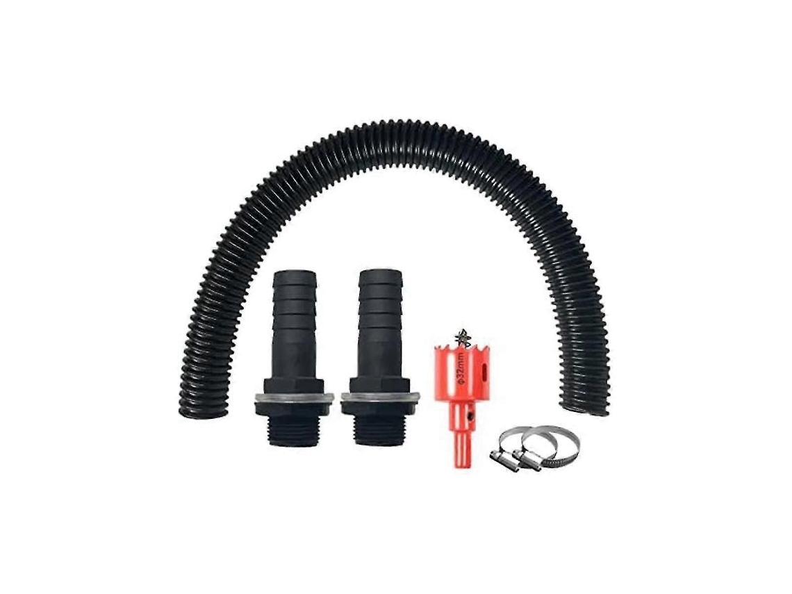 Conjunto De Conexão Para Barril De Água, 1,25 Polegadas, Com Mangueira De 50cm E 2 Conectores De 25mm-zscy