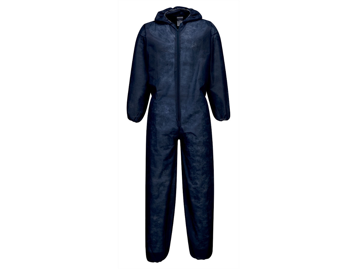 Macacão Pp Descartável 40g - Embalagem De 120 Unidades Azul Marinho / Xxl
