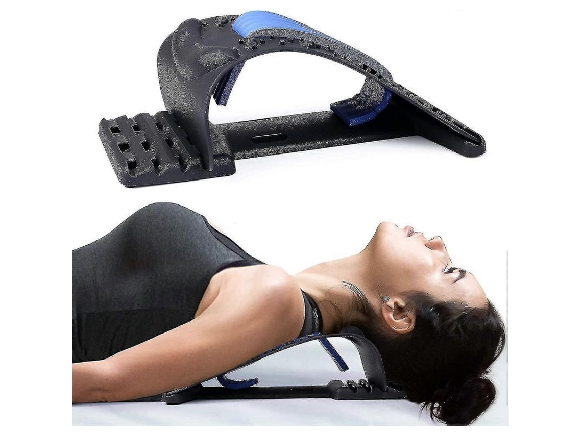 Alongador Cervical Fasst para Alívio da Dor no Pescoço e na Parte Superior das Costas, Relaxante Ergonômico com Massagem de Acupuntura.