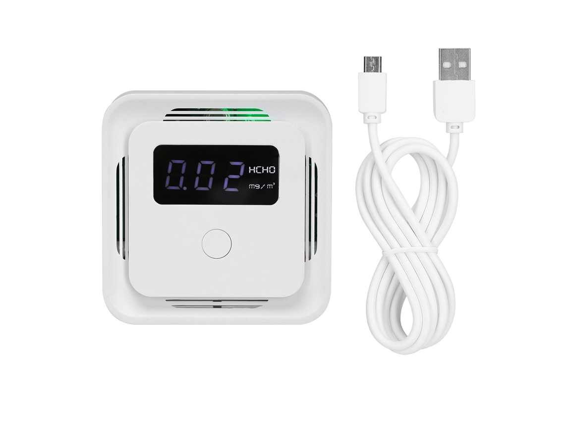 Detector de Qualidade do Ar EOOCOO com TVOC e Pm2.5