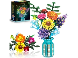 Conjunto De Flores Derramando-se Em Adultos E Mulheres, Compensando E Varietizando Botânicos, Incluindo Tournesols, Gipsófilos E Rosas
