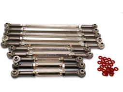Conjunto De Hastes Direção Em Liga Alumínio Na Escala 1 10 Para Trax 4-crawler, 10 Peças, Acessórios Para Carros Rc