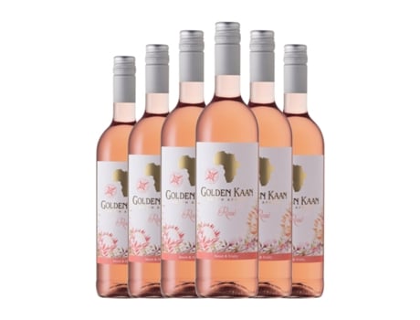 Vinho rosé KWV Golden Kaan Shiraz Rosé Syrah Western Cape (0.75 L - 6 Unidades)