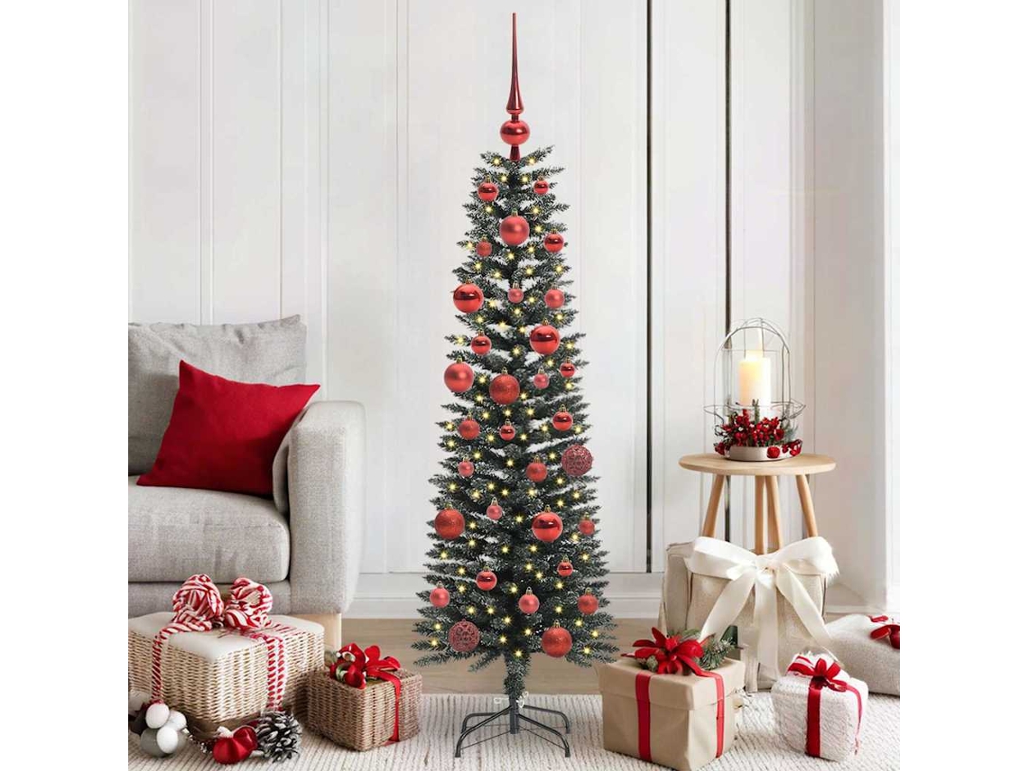 Vidaxl Árvore De Natal Artificial Verde 150 Cm Pvc, Plástico E Aço