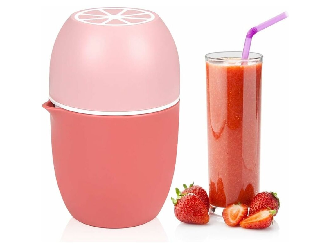 Espremedor De Limão Manual Em Formato Com Dupla Ação, Ideal Para Limões, Limas, Laranjas E Toranjas, Rosa