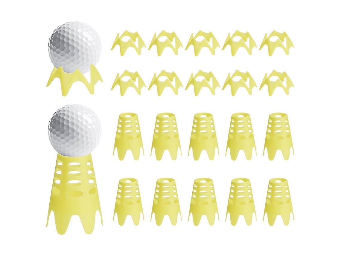 Tees De Golfe De Plástico, 20 Unidades, Para Simulador E Prática