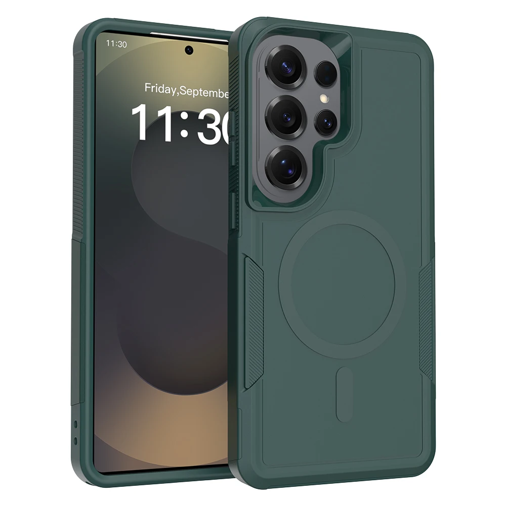 (verde Escuro, Galaxy A16 5g) Capa Protetora Magsafe Resistente, À Prova De Choque E Com Sistema Magnético Para Samsung.