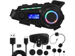 Vosarea Casque Audio Para Moto, D ' Équitation Com Écouteurs, Technologie Sans Fil 5. 4, Abs, 1200 Mah, 32