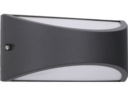 Forlight Kapa - Aplique 220x10x100mm, Alumínio, Cor Preto, Led, Máx 10.3w, Ip54