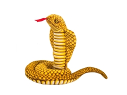Boneco de Pelúcia Criativo Cobra Enrolada Réptil Zoológico Verde Claro CHABERLU