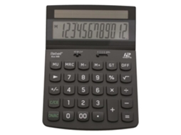 Calculadora De Mesa Ecológica 12 Dígitos Solar Preta Tela Ampla