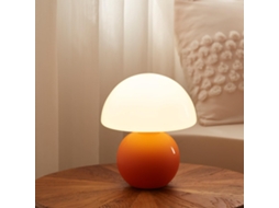 Luminária De Mesa Led Com Base De Cerâmica,abajur Cogumelo,intensidade Ajustável Para Sala E Quarto,pequena Lâmpada Decorativa Btforus