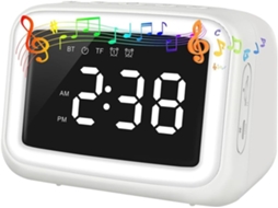 Despertador Infantil Ok Wake com Alto falante Bluetooth e Luz Noturna Ajustável. SFUSHOS