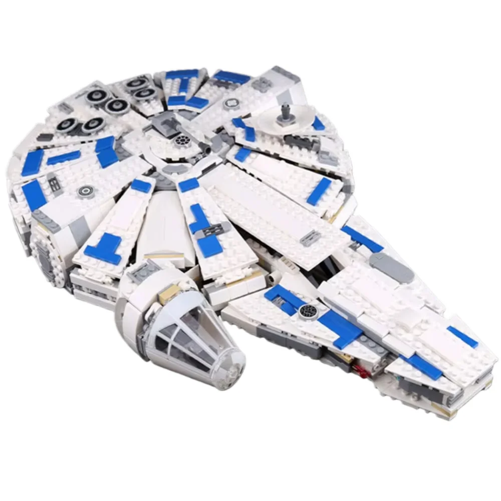 Modelo de Blocos da Nave Espacial Millennium Falcon, Brinquedo de Blocos de Montar para Adultos