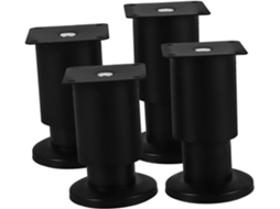 Nuobesty Conjunto De 4 Pés Ajustáveis Em Aço Inoxidável Para Móveis, Ideais Para Estrutura De Cama, Armários E
