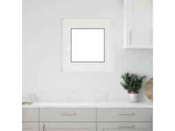 Vidaxl Janela De Porão Risor 60 X 60 Cm Pvc E Vidro Branco
