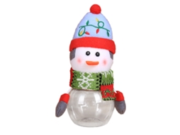 Vaso de Natal em Plástico Transparente com Doceiras LAXISCREED