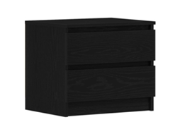 Armário de Cabeceira Carvalho Preto 50 X 40 X 43,5 Cm MAISON EXCLUSIVE