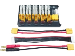 Carregador Rc Modelo 2 Portas Xt60s Xt30 para 5 Grupos de Baterias 2s 6s em Paralelo. SFUSHOS
