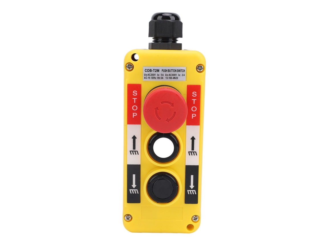 Controle Remoto Industrial Para Guindaste E Hoist Com Botão De Parada De Emergência Ip68 À Prova D'água