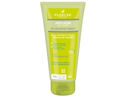Gel De Limpeza Facial Flos Lek Sistema Anti Acne 24h, 200 Ml Floslek