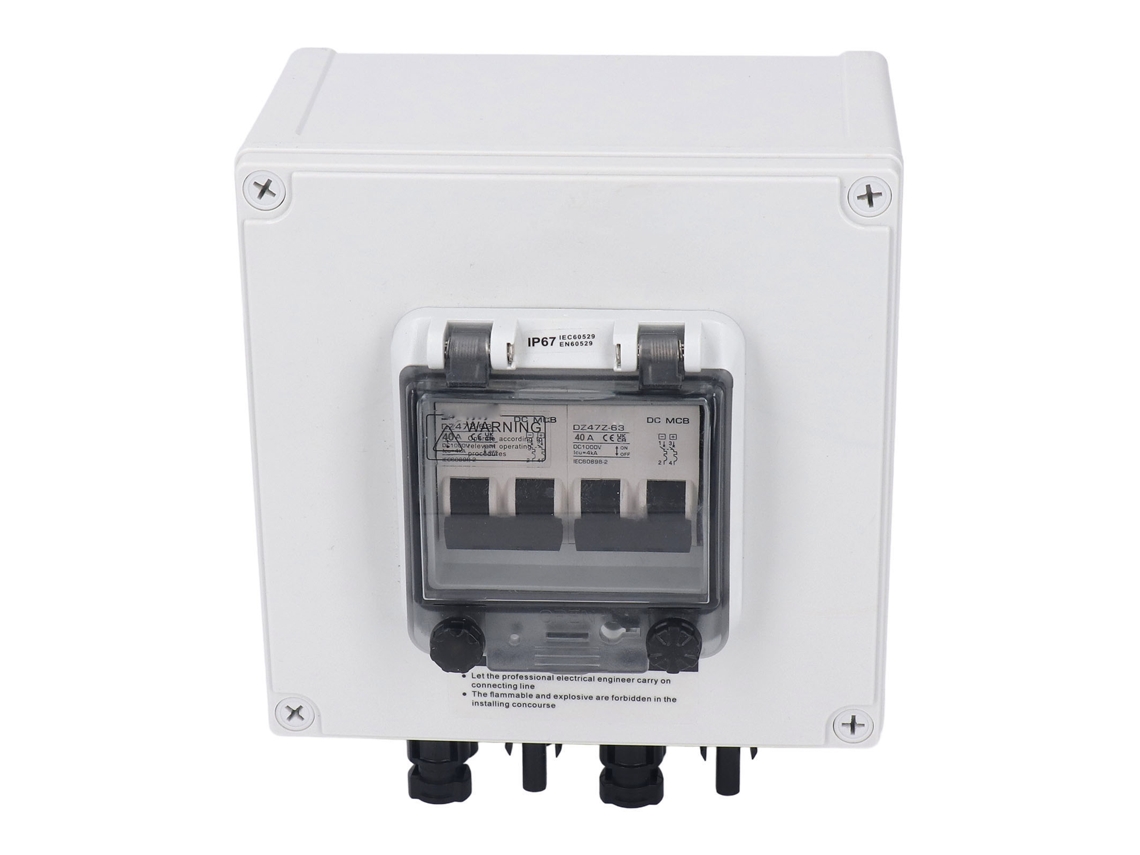 Caixa Combinadora Solar Pv Com Disjuntores Dc Ip67