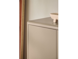 Sklum Aparador 120x40 Cm Em Aço Michigan Aço Laminado Moka Brown