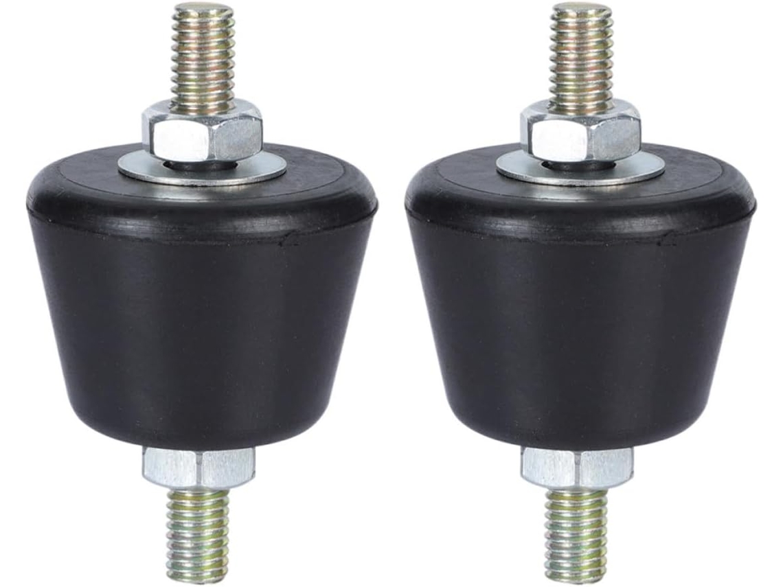 Suporte Mini Split De Borracha Preta (2 Peças), Base E Suporte Antichoque Para