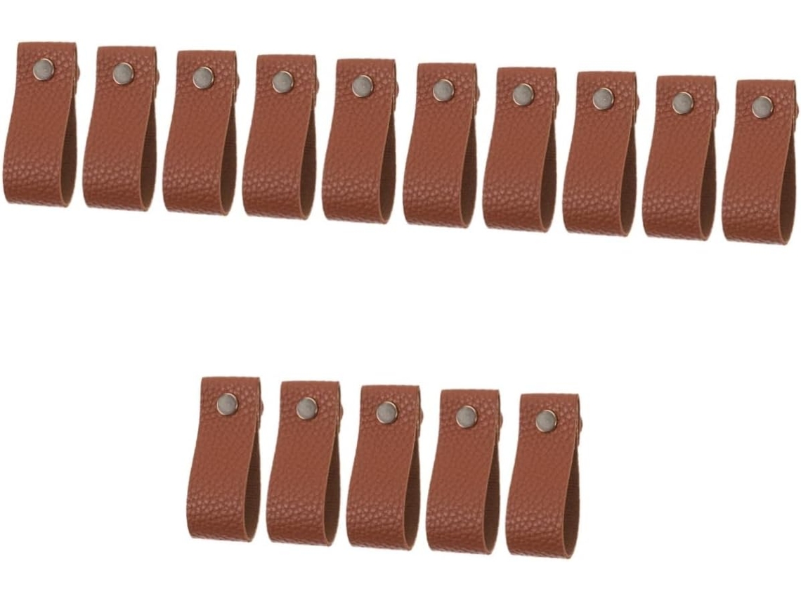 Conjunto De 15 Puxadores Macios Em Couro Pu Para Armários De Cozinha.