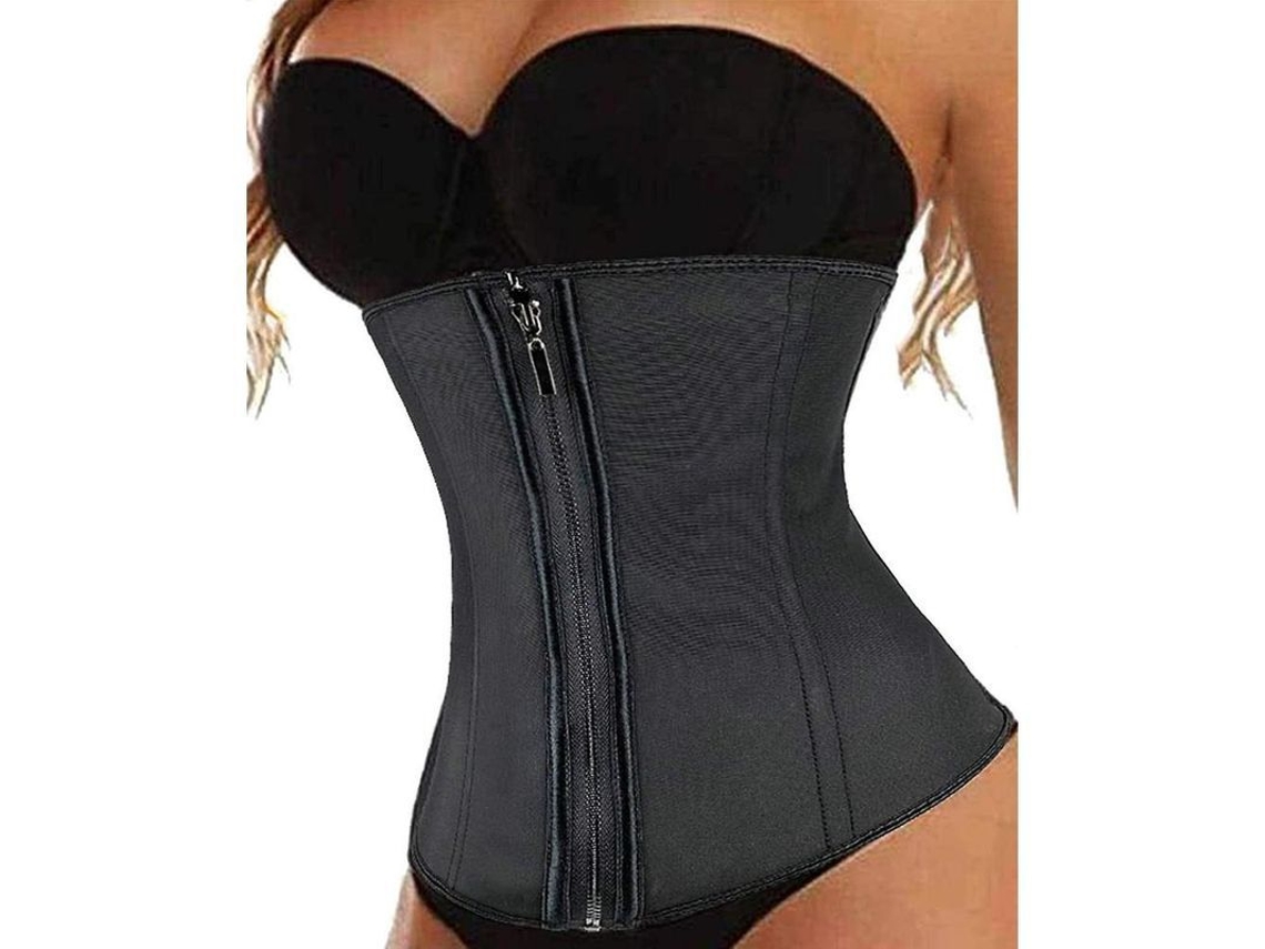 2026-corset De Treinamento De Cintura Em Látex Com Fecho Zíper Cinto Redutor Moldador Para Mulher X-pequeño
