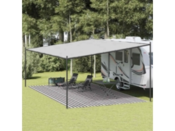Vidaxl Tapete De Campismo Para Tenda 400x700 Cm Pead Antracite/branco