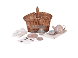 Conjunto De Chá Em Forma De Rato Da Egmont Toys Utensílios De Mesa De Brinquedo Em Uma Cesta De 26x16x22 Cm
