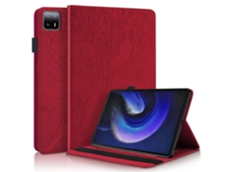 Capa de couro flip horizontal da série Life Tree para Xiaomi Pad 6 Max 2023 WeBake