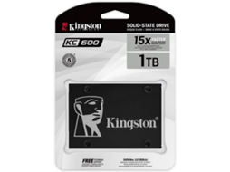Disco SSD Interno KINGSTON KC600 1 TB Sata3 (1 TB - SATA - 550 MB/s)