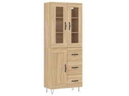 Highboard, Highboards Vidaxl Marrom Madeira Processada (n/a)