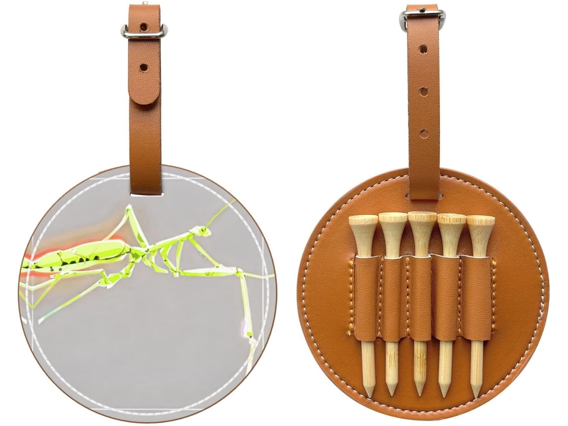 Bolsa para Tees de Golfe Mantis Gloss Black, Preta S/MARCA