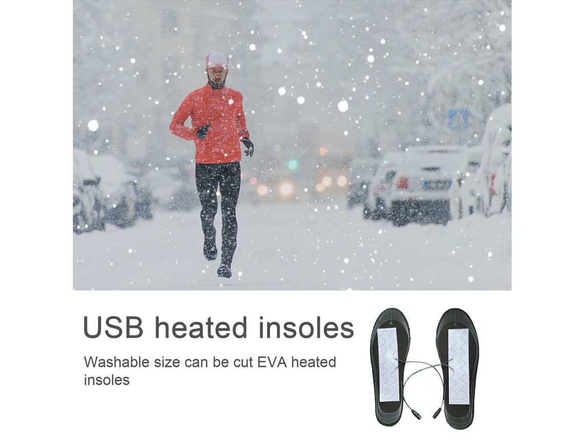 Sola De Sapato Aquecida Usb (aquecimento Rápido Lavável)