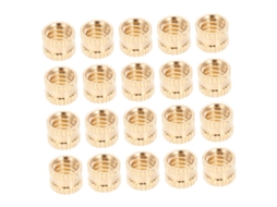 Magiclulu 20 Peças Porcas De Latão Termoendurecível Para Moldagem Por