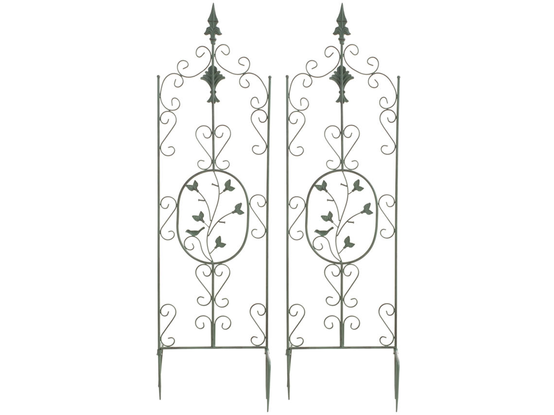 Conjunto De 2 Treliças Burgus Verde Antigo