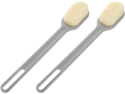 Escova De Banho Packove 2 Peças Com Cabo Longo, Escova Para As Costas Com Cabeça De Nylon Macia, Ferramenta Removível
