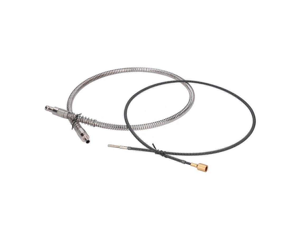 Moinho de Suspensão Elétrica Eixo Flexível Aço Inoxidável Mangueira Borracha Extensão Externa Metal GOKOCO