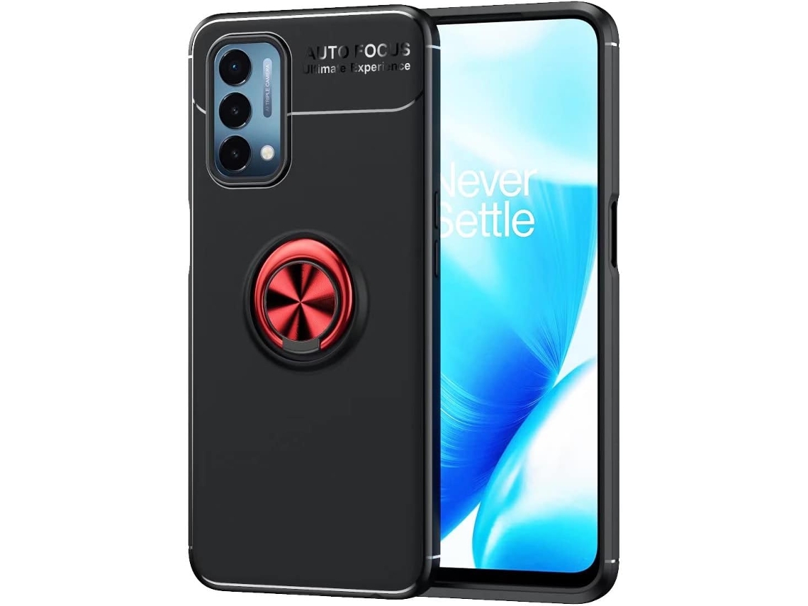Suporte Anel One Proteção para Oneplus Oneplus Nord N200 5G HONGWE. Vidro Temperado com Anel de Suporte Preto