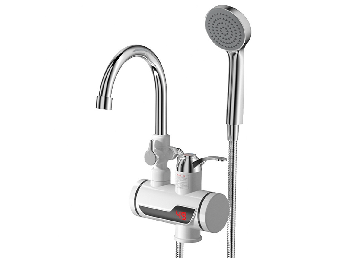 Aquecedor de água elétrico instantâneo de chuveiro de 3000 W com temperatura constante e aquecedor de água quente e fria.