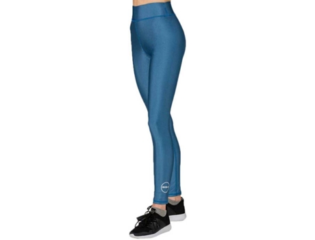 Calças justas para Mulher GSA Justas 7/8 Glow Hydro+ Azul para Corrida (L)